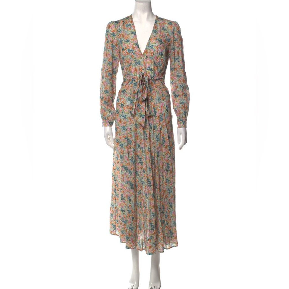 Dôen Charleston Dress in Lady Bird Floral size XL fits 10 to 12 100% cotton
